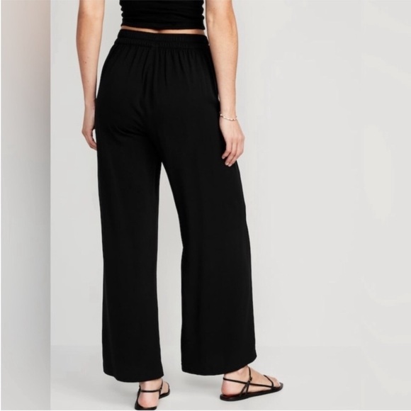 NWT! Black High-Waisted Playa Soft-Spun Wide-Leg Pants - Multiple🛝 - Picture 3 of 8